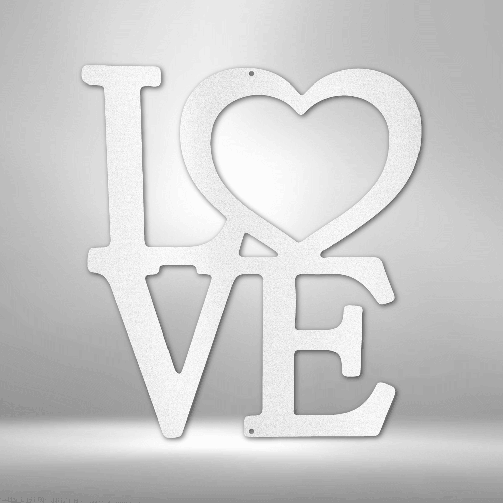 Classic Love - Steel Sign - Kim’s Signature Beauty & Accessories (Store description)