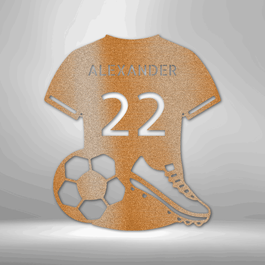 Soccer Jersey Monogram - Steel Sign - Kim’s Signature Beauty & Accessories
