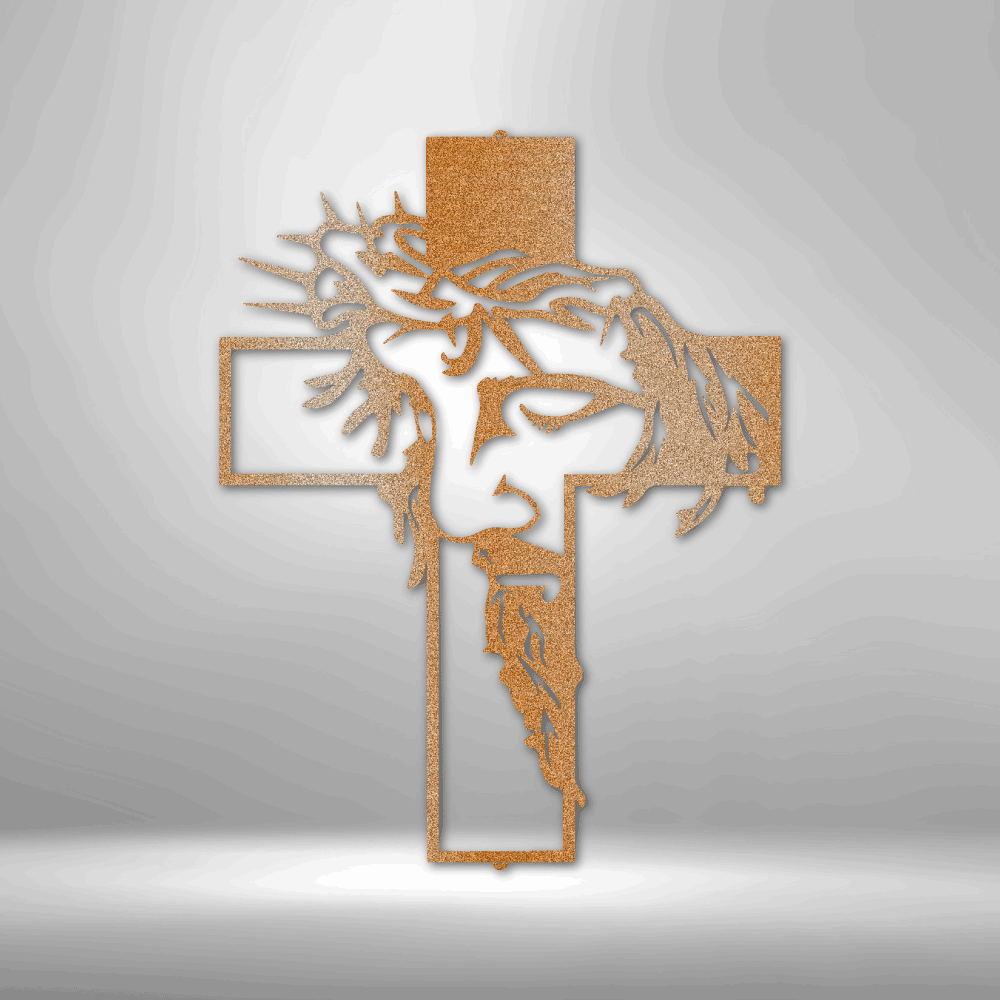 Christ Cross - Steel Sign - Kim’s Signature Beauty & Accessories (Store description)