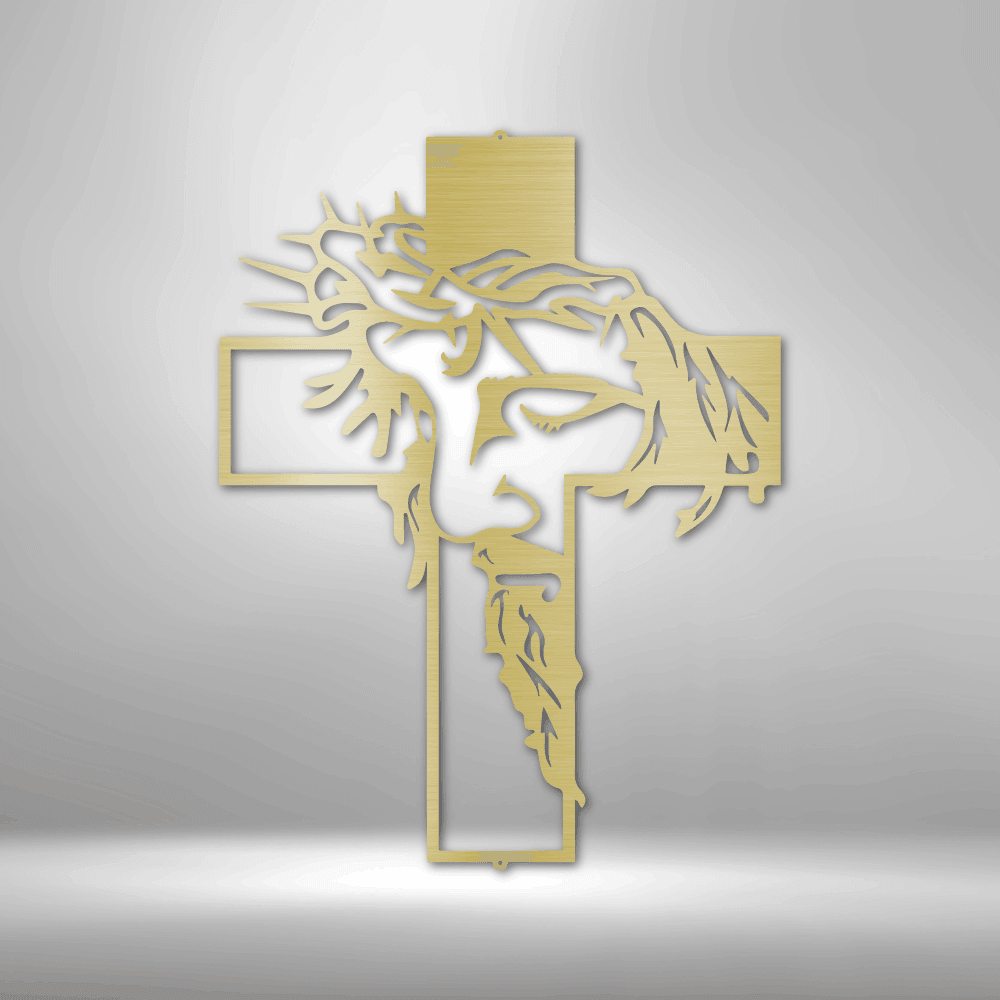 Christ Cross - Steel Sign - Kim’s Signature Beauty & Accessories (Store description)