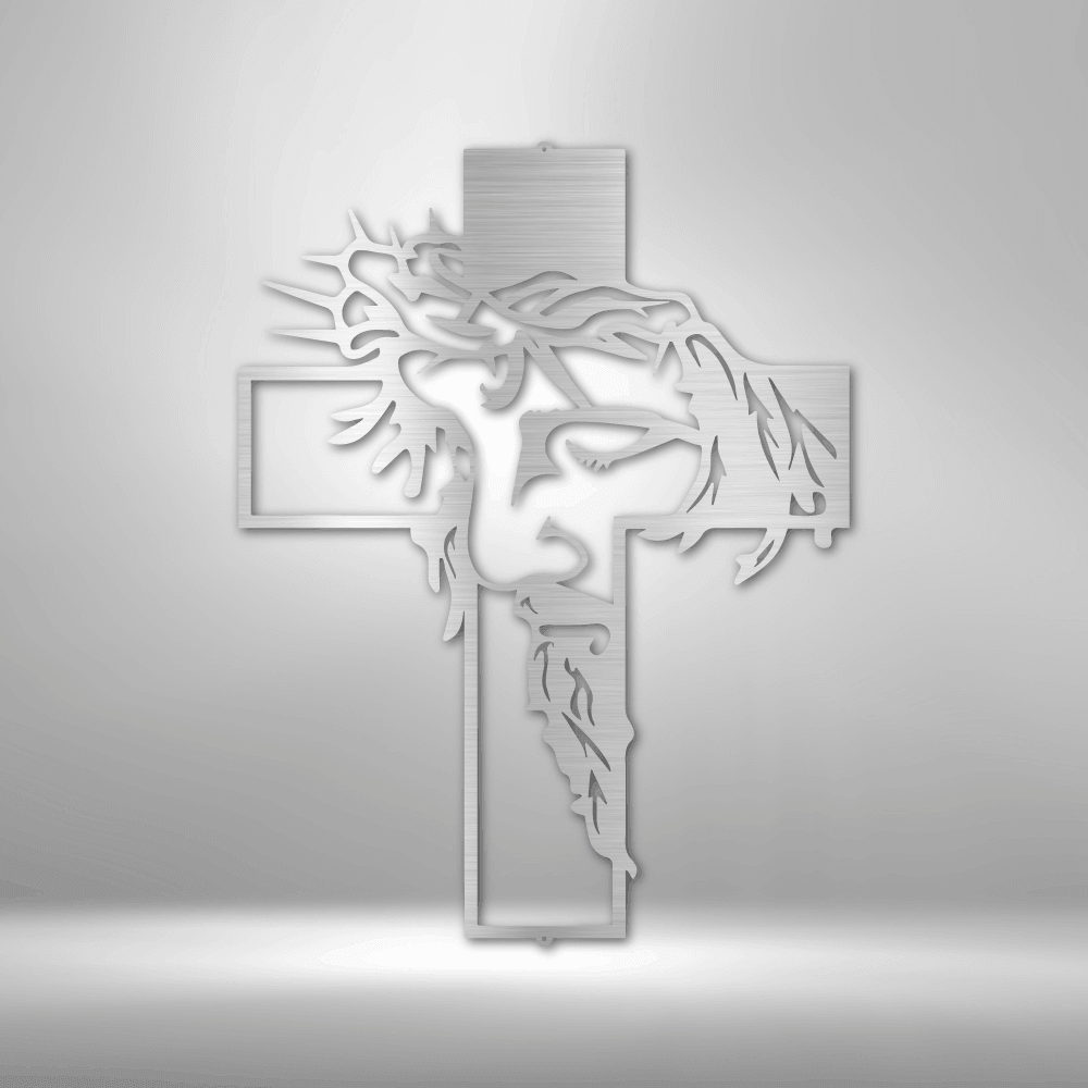 Christ Cross - Steel Sign - Kim’s Signature Beauty & Accessories (Store description)