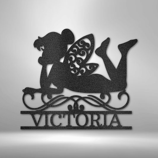 Fairy Monogram - Steel Sign - Kim’s Signature Beauty & Accessories