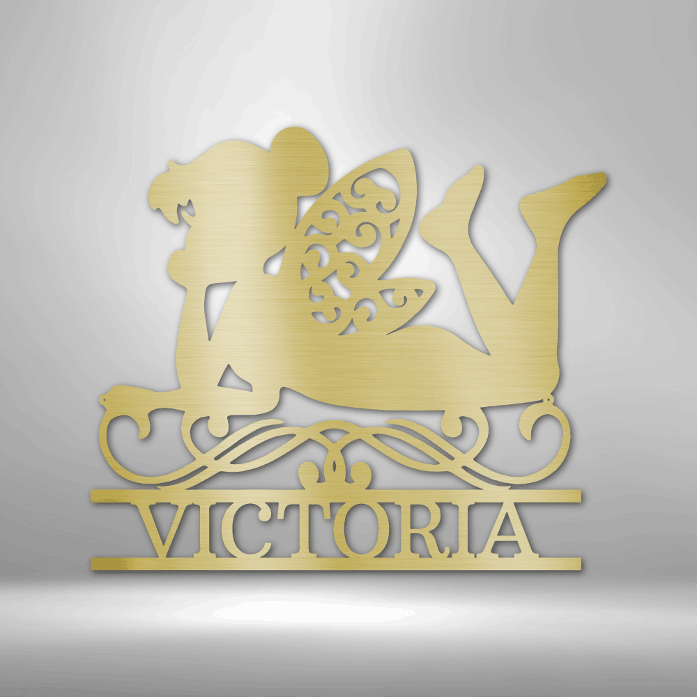 Fairy Monogram - Steel Sign - Kim’s Signature Beauty & Accessories