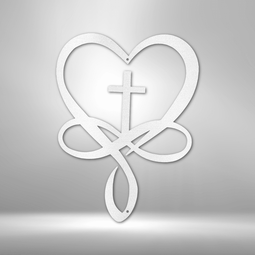 Love Infinity Cross - Steel Sign - Kim’s Signature Beauty & Accessories (Store description)