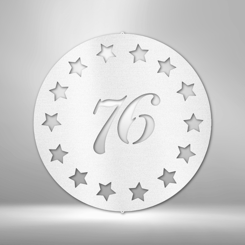 Old School 76 - Steel Sign - Kim’s Signature Beauty & Accessories