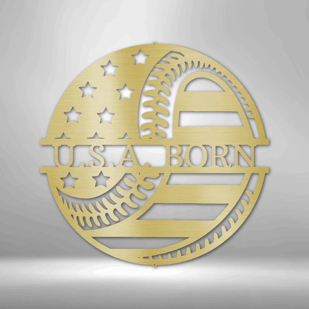 America's Pastime - Personalized | Metal Sign - Kim’s Signature Beauty & Accessories (Store description)