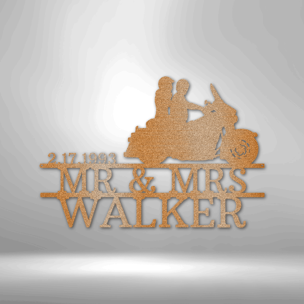 Motorcycle Metal Wall Art | Personalize - Kim’s Signature Beauty & Accessories