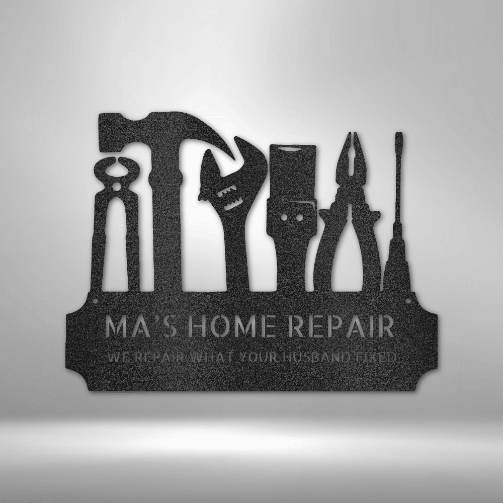 Tool Time Monogram - Steel Sign - Kim’s Signature Beauty & Accessories