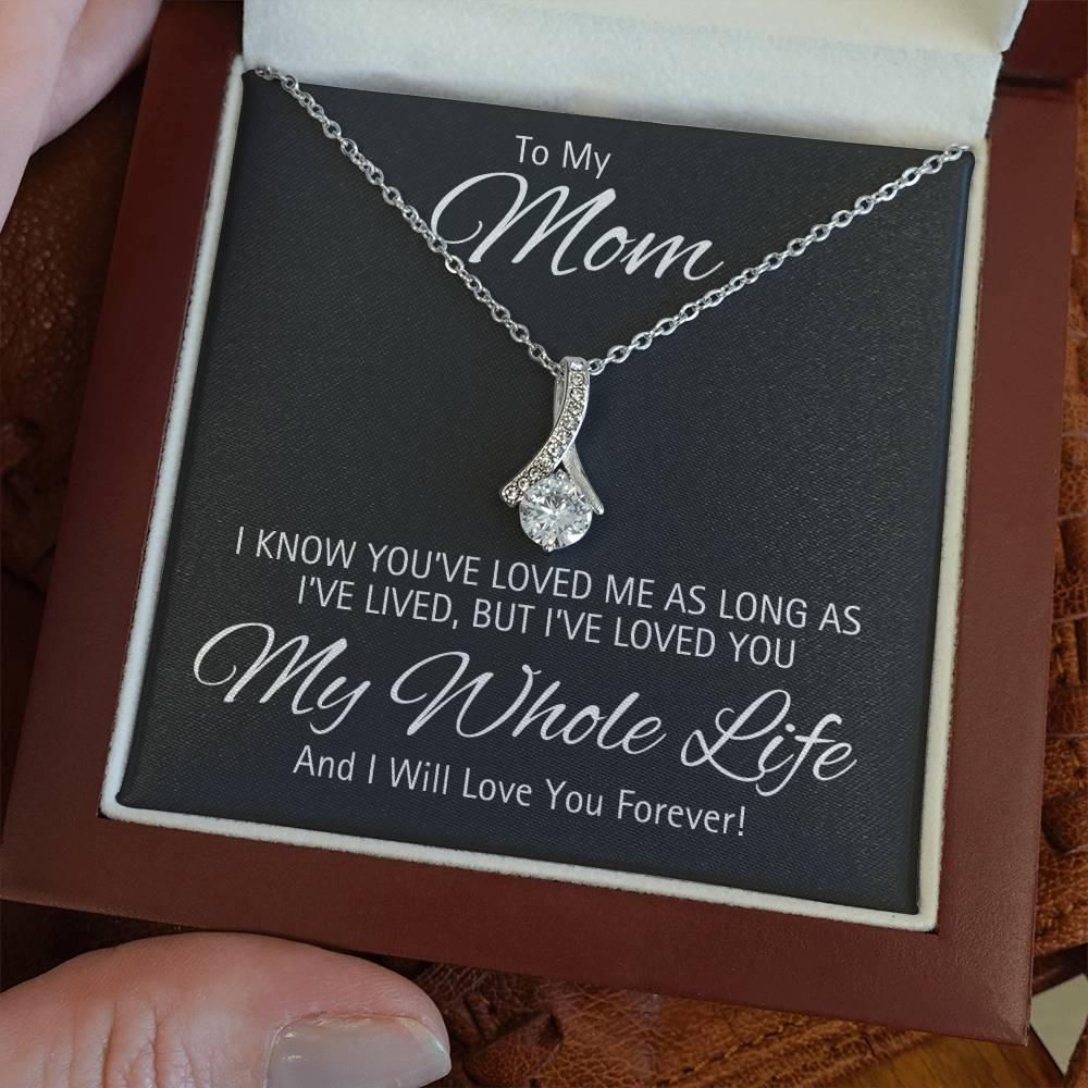 MOM CARD WITH ALLURING BEAUTY NECKLACE