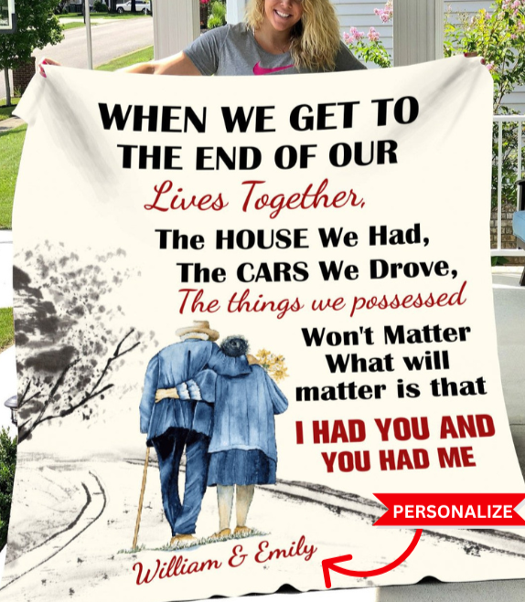 I Had You, You Had Me Personalized Blanket for Couples