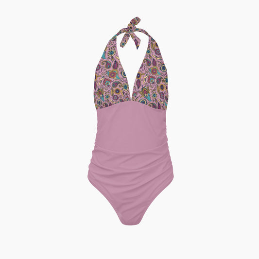 Pink Paisley |  Women's One-Piece Swimsuit - Kim’s Signature Beauty & Accessories    