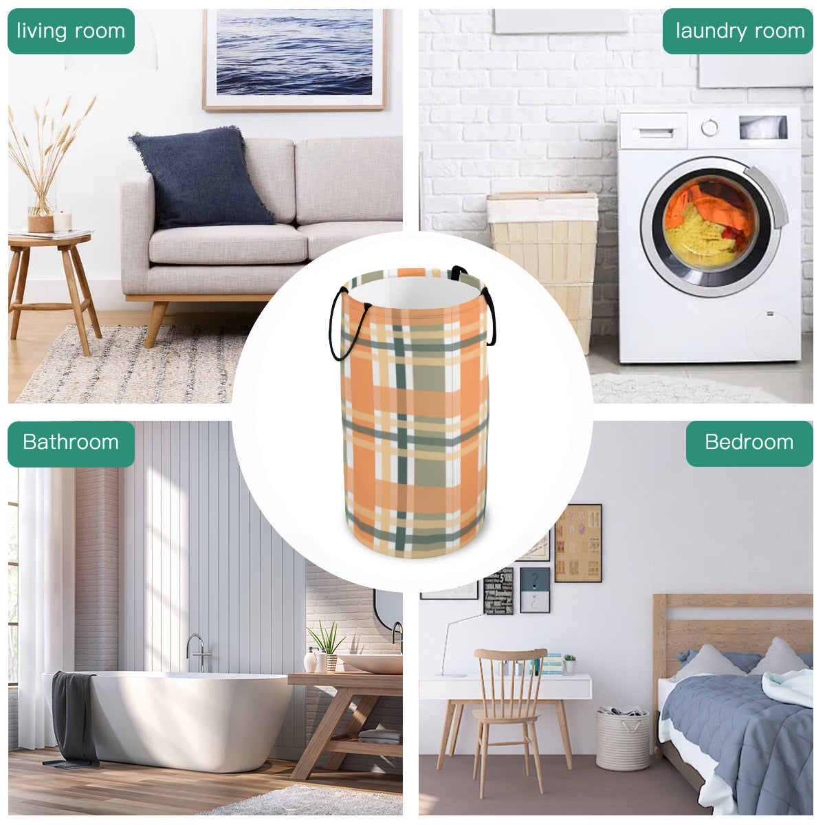Plaid Fun Foldable laundry Basket - Kim’s Signature Beauty & Accessories    (Store description)