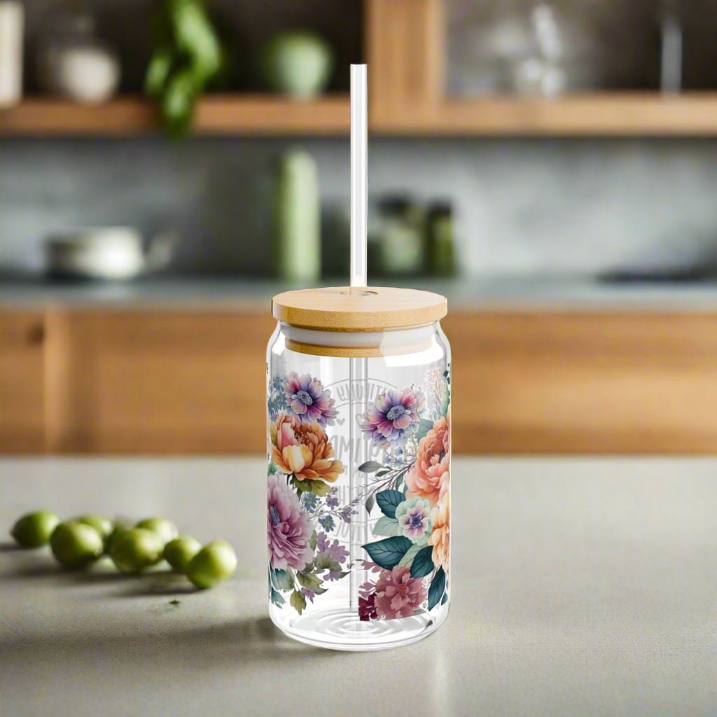 Perfectly Imperfect Sipper Glass - Kim’s Signature Beauty & Accessories    (Store description)