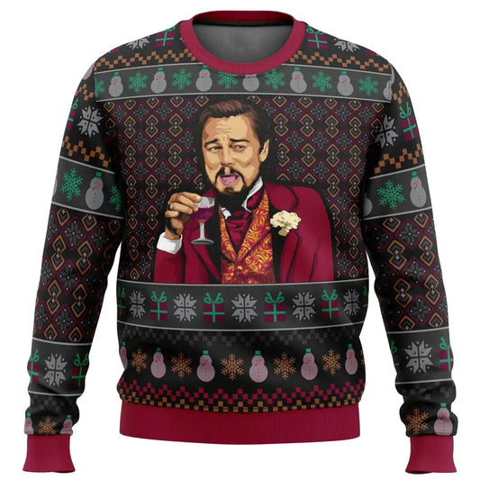 Leonardo Dicaprio Ugly Christmas Sweater - Kim’s Signature Beauty & Accessories    (Store description)