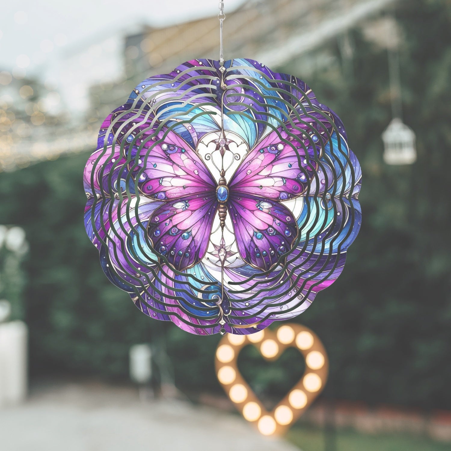 Purple Wings Wind Spinner - Kim’s Signature Beauty & Accessories    (Store description)