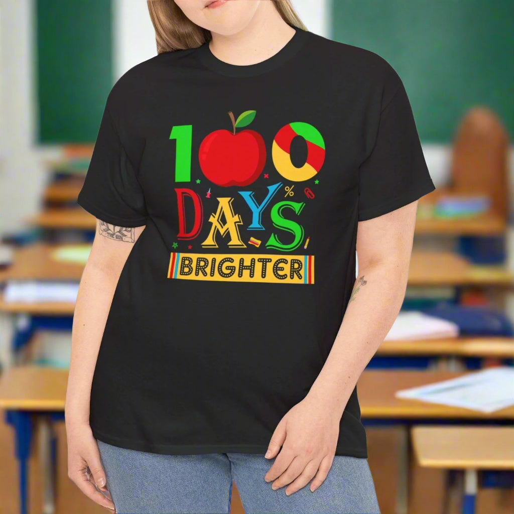 100 Days of School Brighter Cotton Tee - Kim’s Signature Beauty & Accessories    