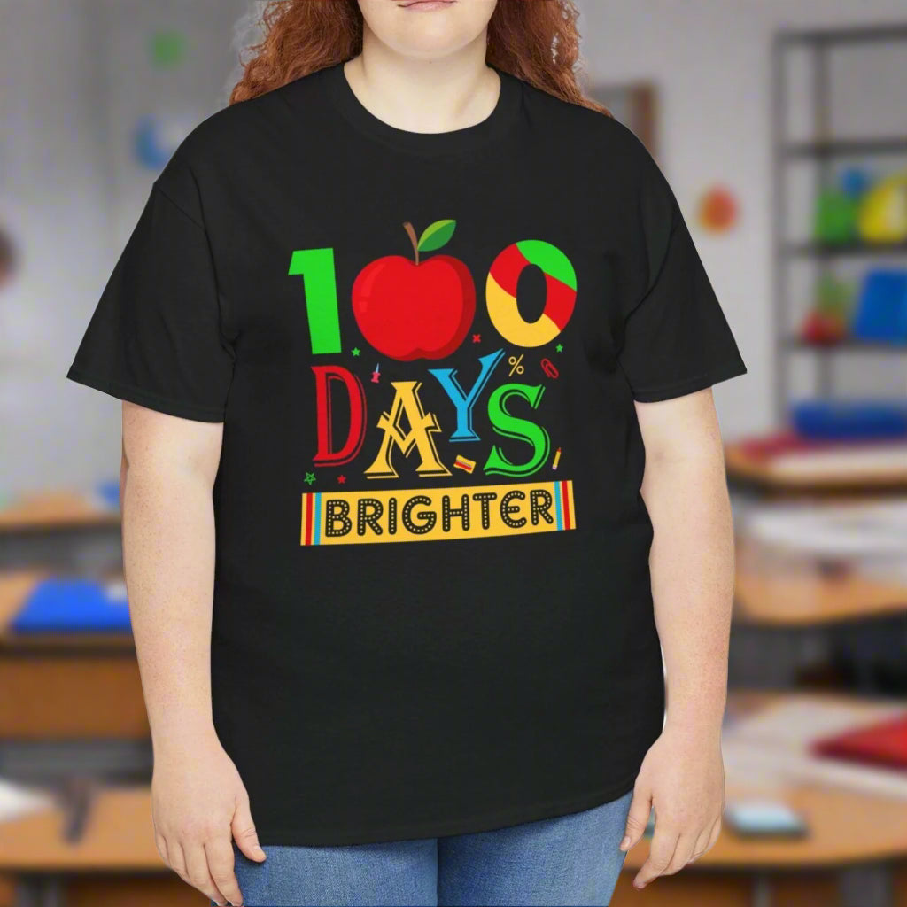 100 Days of School Brighter Cotton Tee - Kim’s Signature Beauty & Accessories    