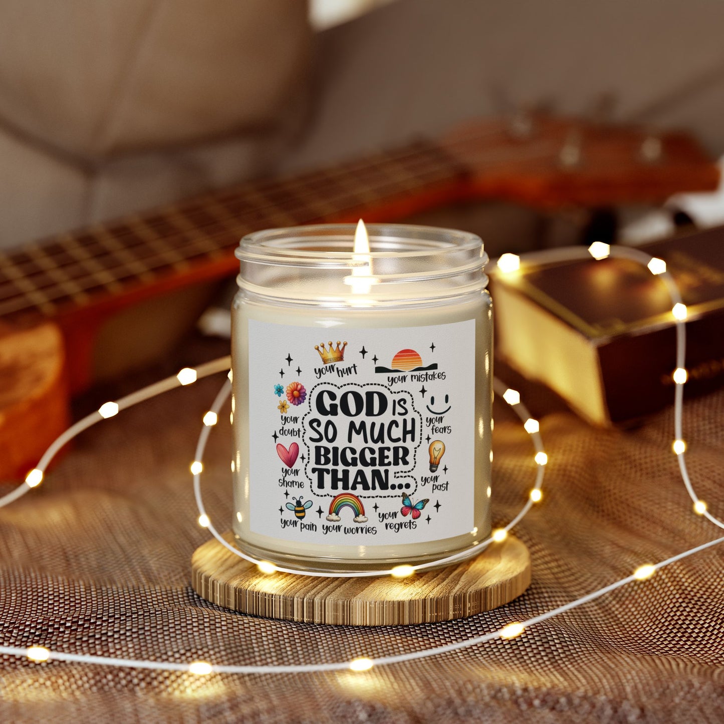 God is So Much Bigger Inspirational Candle - Kim’s Signature Beauty & Accessories    (Store description)