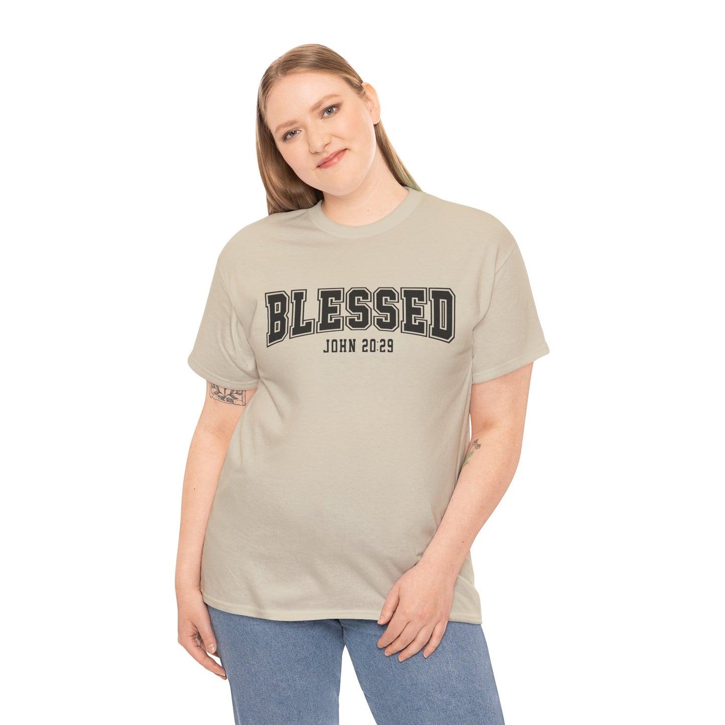 Blessed John 20:29 Unisex Heavy Cotton Tee - Kim’s Signature Beauty & Accessories    