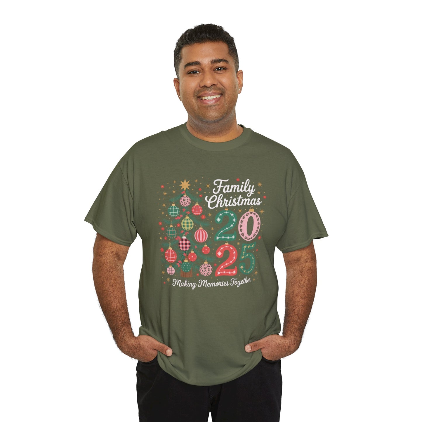 Family Christmas 2023 Unisex Heavy Cotton Tee - Making Memories Together - Kim’s Signature Beauty & Accessories    