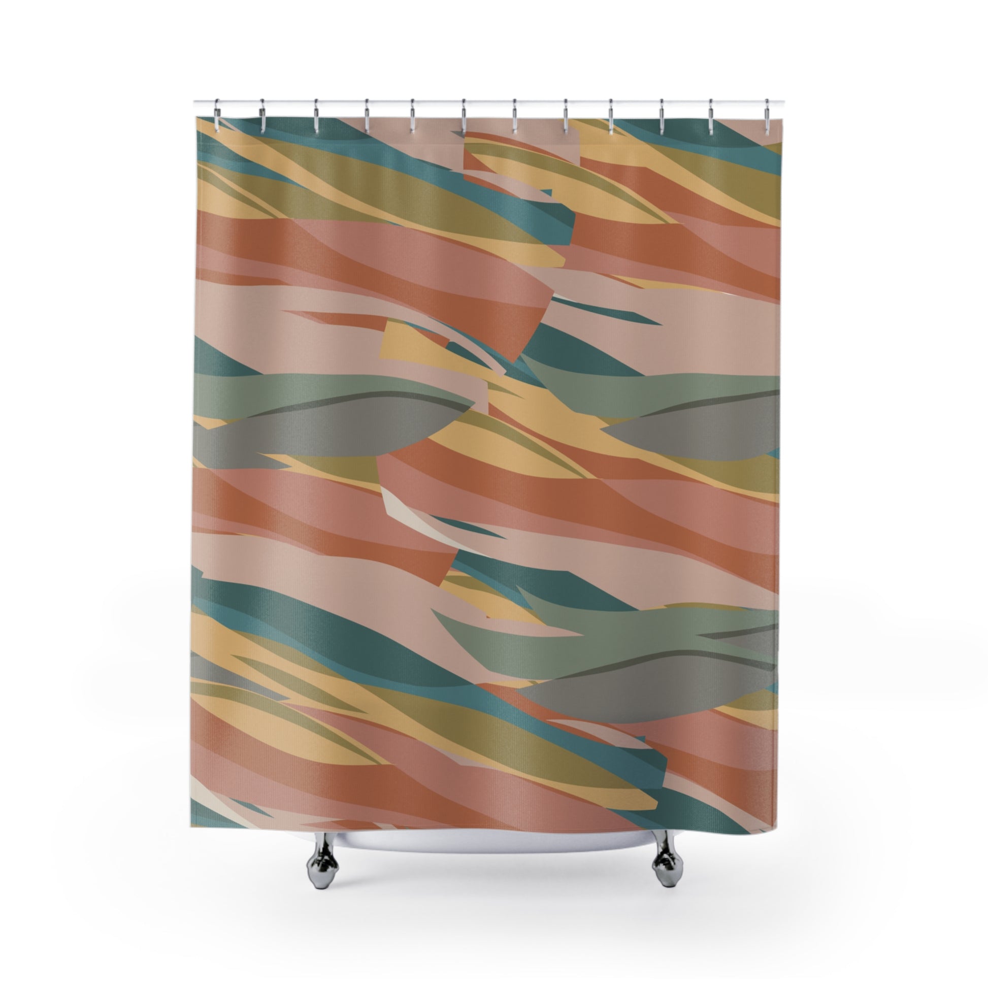 Multi Color Abstract | Shower Curtain - Kim’s Signature Beauty & Accessories    (Store description)