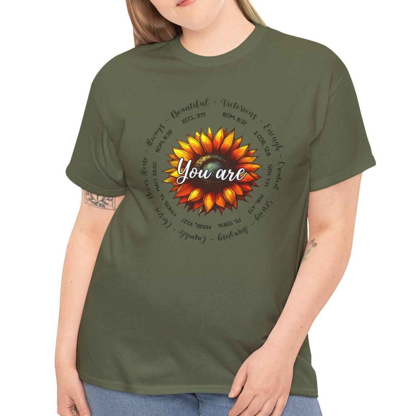 You Are.... Sunflower Faith Tee - Kim’s Signature Beauty & Accessories    (Store description)