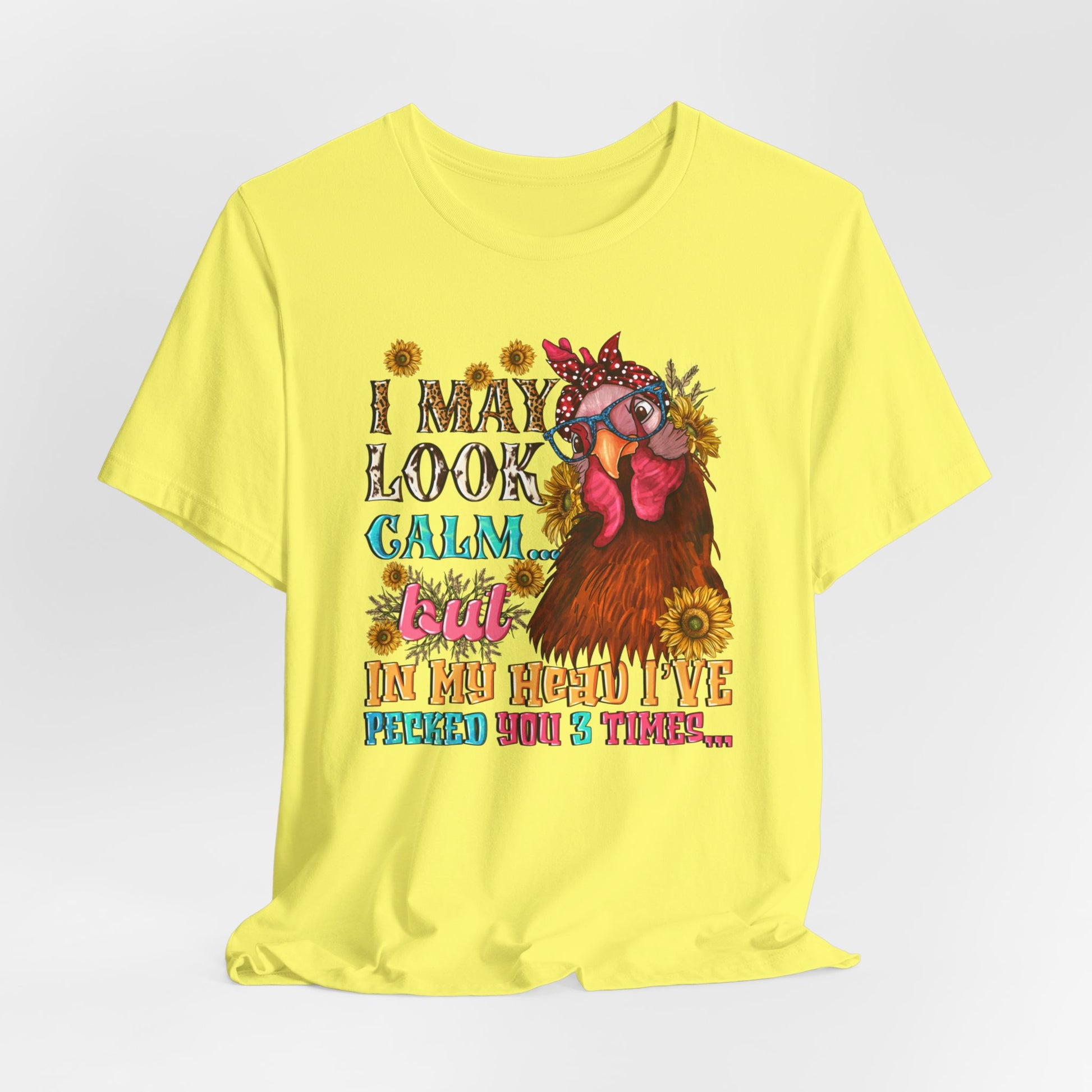 Calm Exterior, Inner Pecking: Funny Tee - Kim’s Signature Beauty & Accessories    (Store description)
