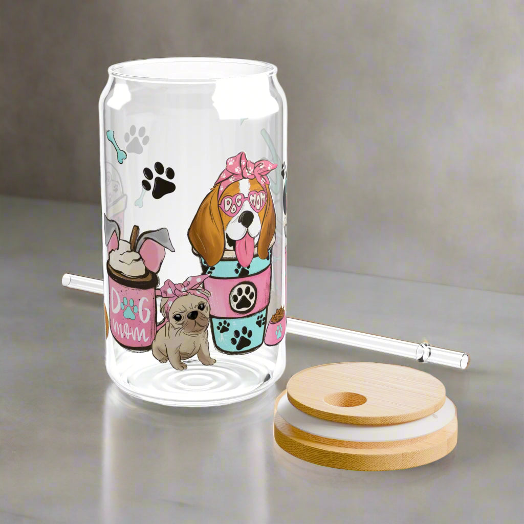 Coffee & Dog Mom |Sipper Glass - Kim’s Signature Beauty & Accessories    (Store description)