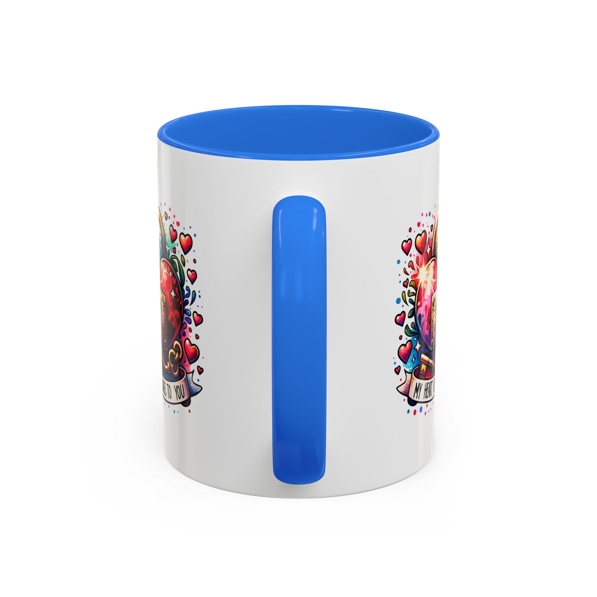 My Heart Belongs to You Colorful Mugs (11oz, 15oz) - Kim’s Signature Beauty & Accessories    (Store description)