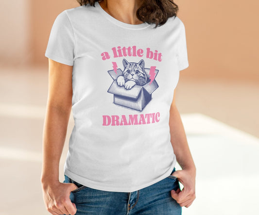 Little bit Dramatic Cat | Women's Midweight  Tee - Kim’s Signature Beauty & Accessories    