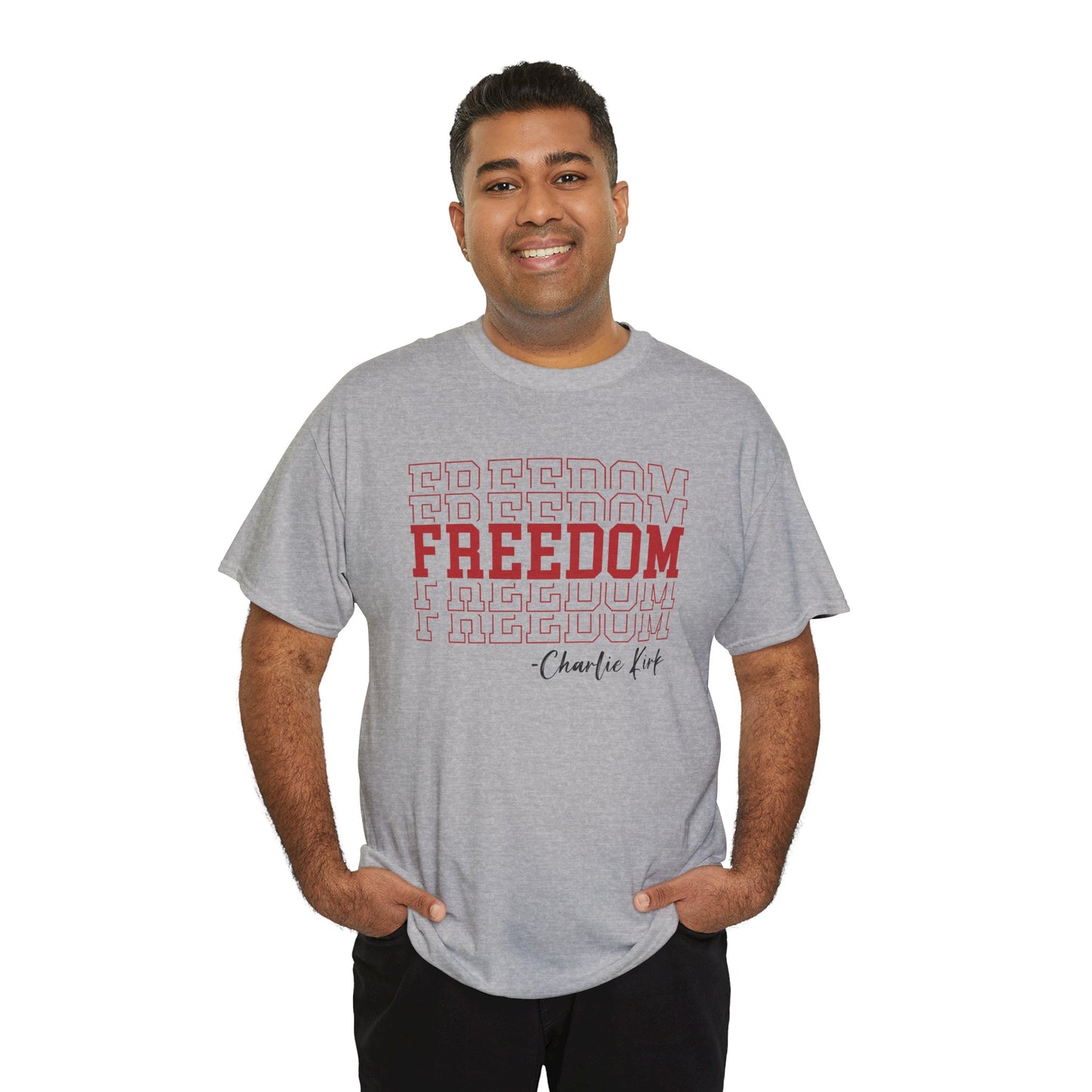 Freedom Unisex Cotton Tee - Comfortable Shirt for Everyday Wear, Versatile Gift, Perfect for Holidays & Celebrations - Kim’s Signature Beauty & Accessories    