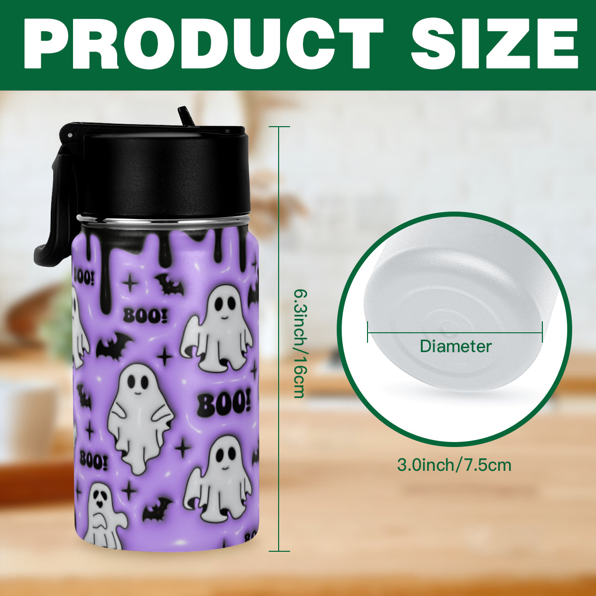 Boo & Ghost Halloween 12oz Tumbler - Kim’s Signature Beauty & Accessories    (Store description)