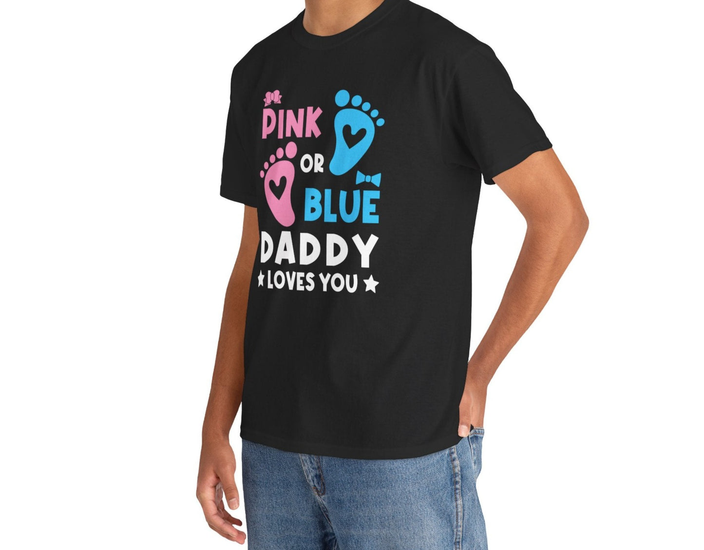 Pink or Blue Daddy | Unisex Heavy Cotton Tee - Kim’s Signature Beauty & Accessories    (Store description)