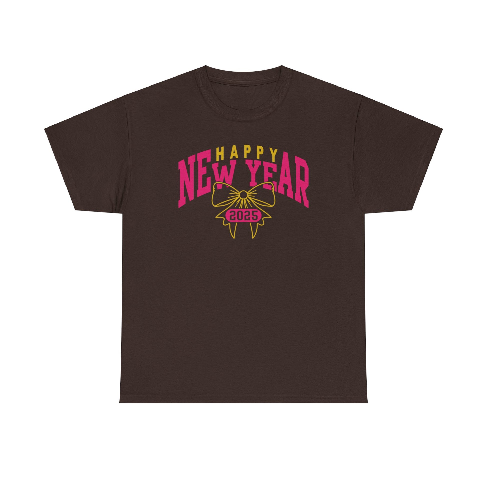Happy New Year 2025 Bow Cotton Tee - Kim’s Signature Beauty & Accessories    (Store description)