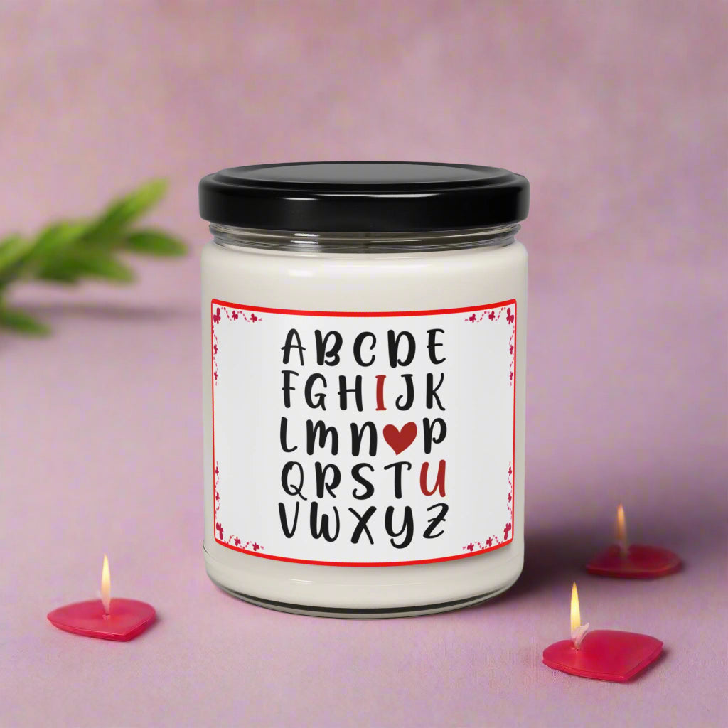 Alphabet Love Scented Soy Candle, 9oz - Kim’s Signature Beauty & Accessories    (Store description)