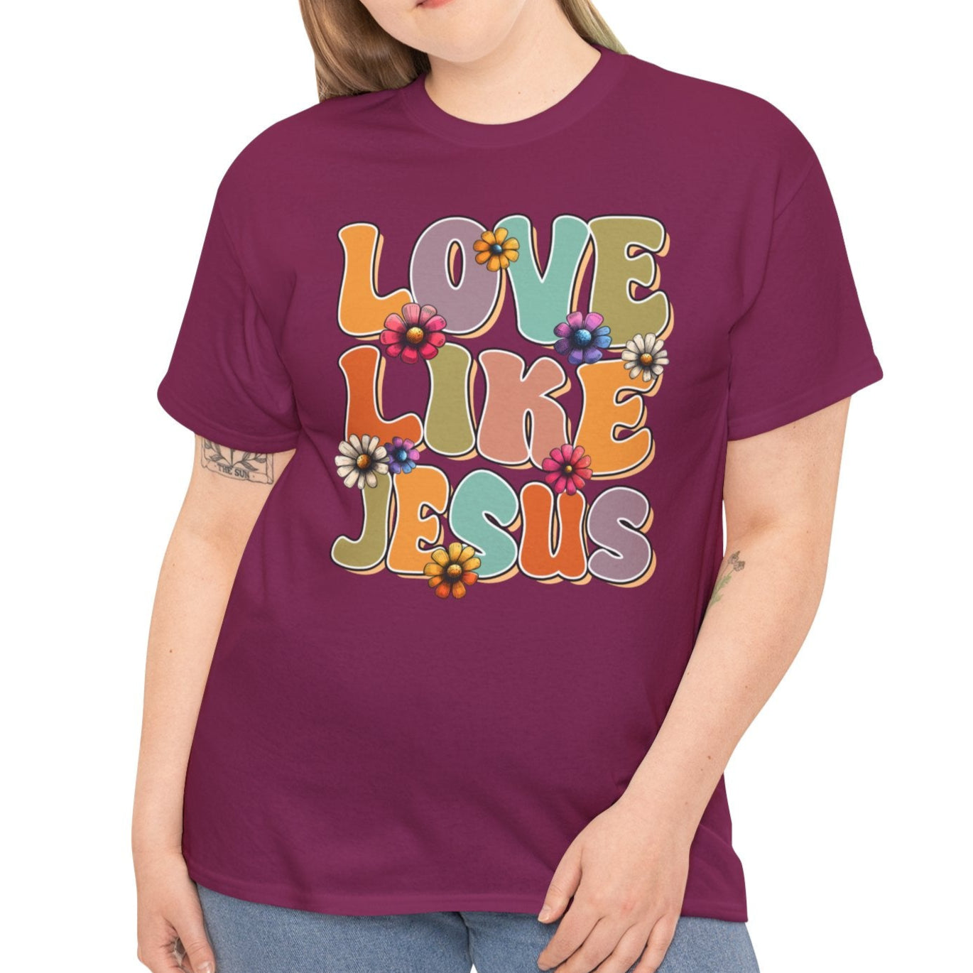 Love Like Jesus Cotton Tee - Kim’s Signature Beauty & Accessories    (Store description)