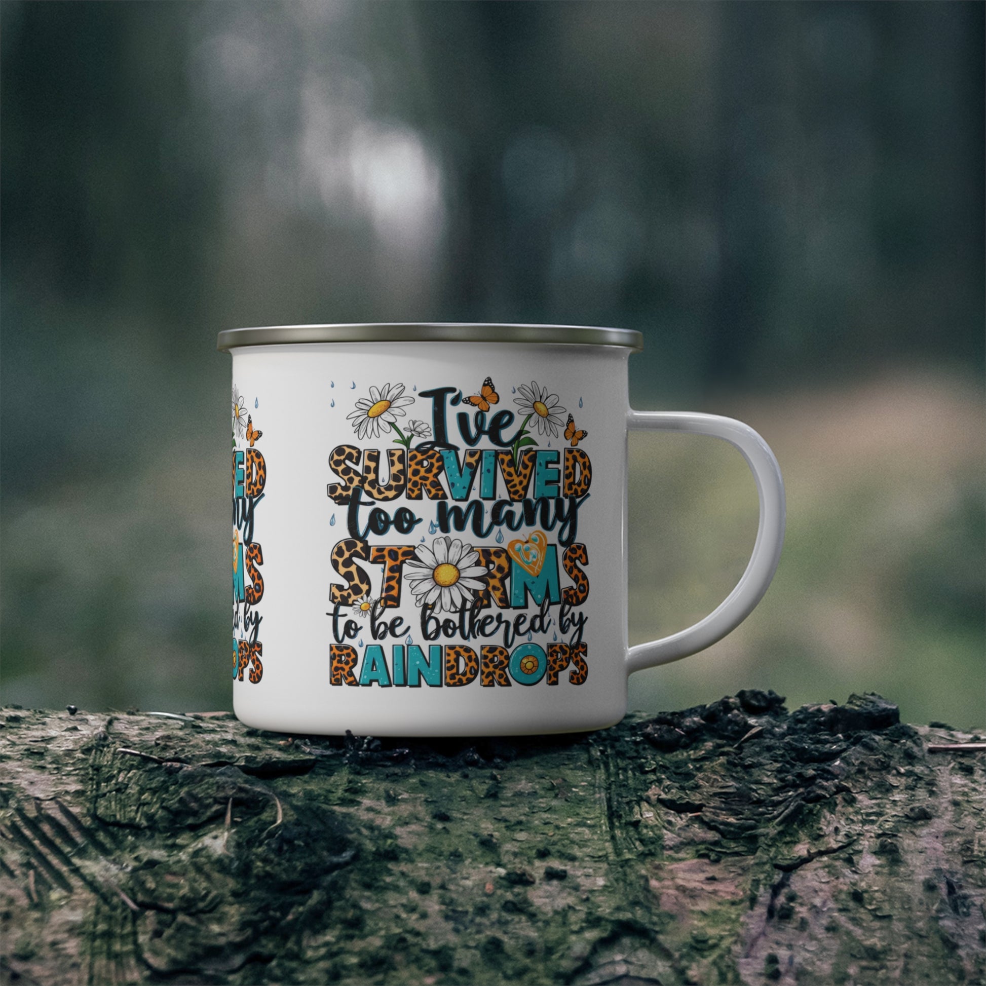 Survived too many Storms Camping Mug - Kim’s Signature Beauty & Accessories    (Store description)