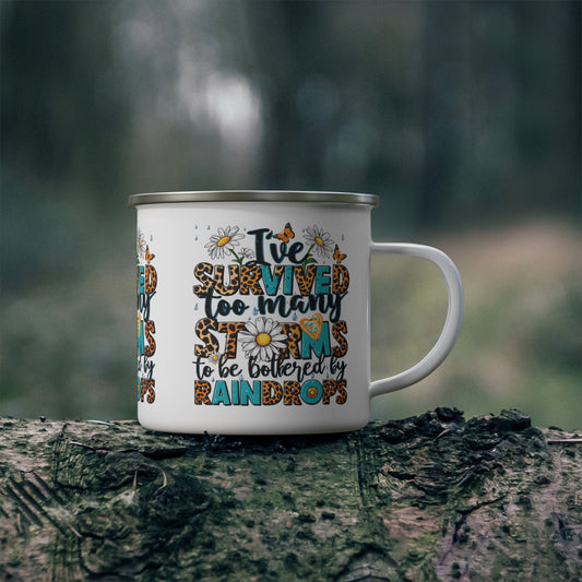 Survived too many Storms Camping Mug - Kim’s Signature Beauty & Accessories    (Store description)