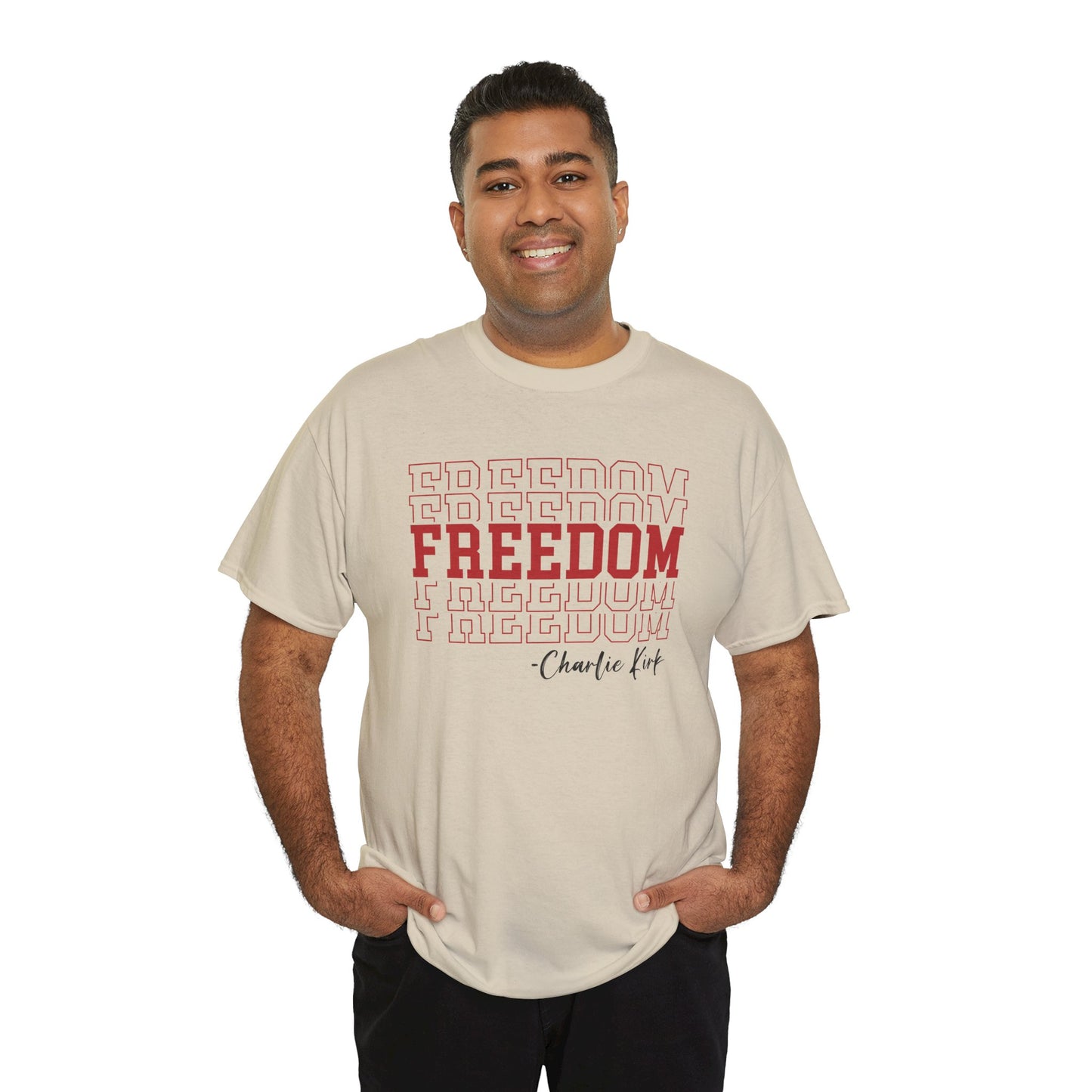 Freedom Unisex Cotton Tee - Comfortable Shirt for Everyday Wear, Versatile Gift, Perfect for Holidays & Celebrations - Kim’s Signature Beauty & Accessories    