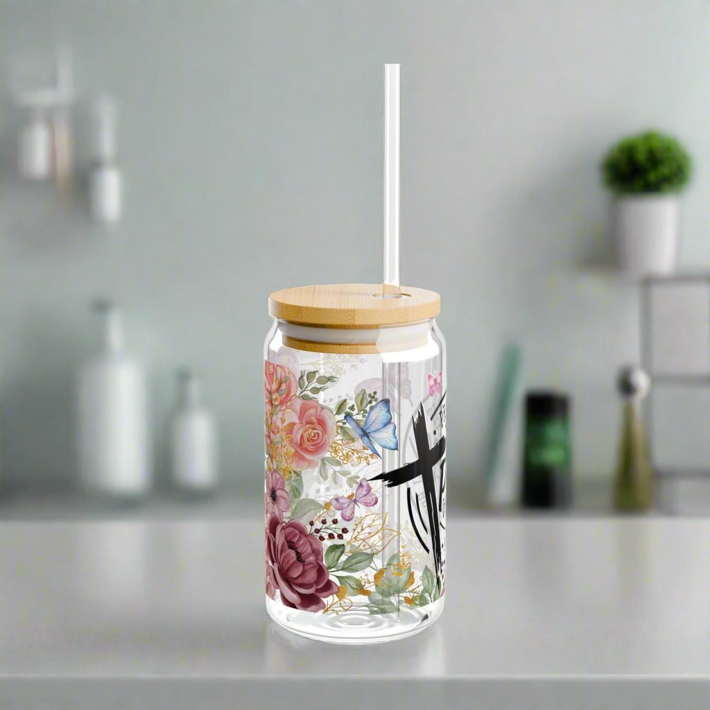 Pray On It Sipper Glass - Kim’s Signature Beauty & Accessories    (Store description)
