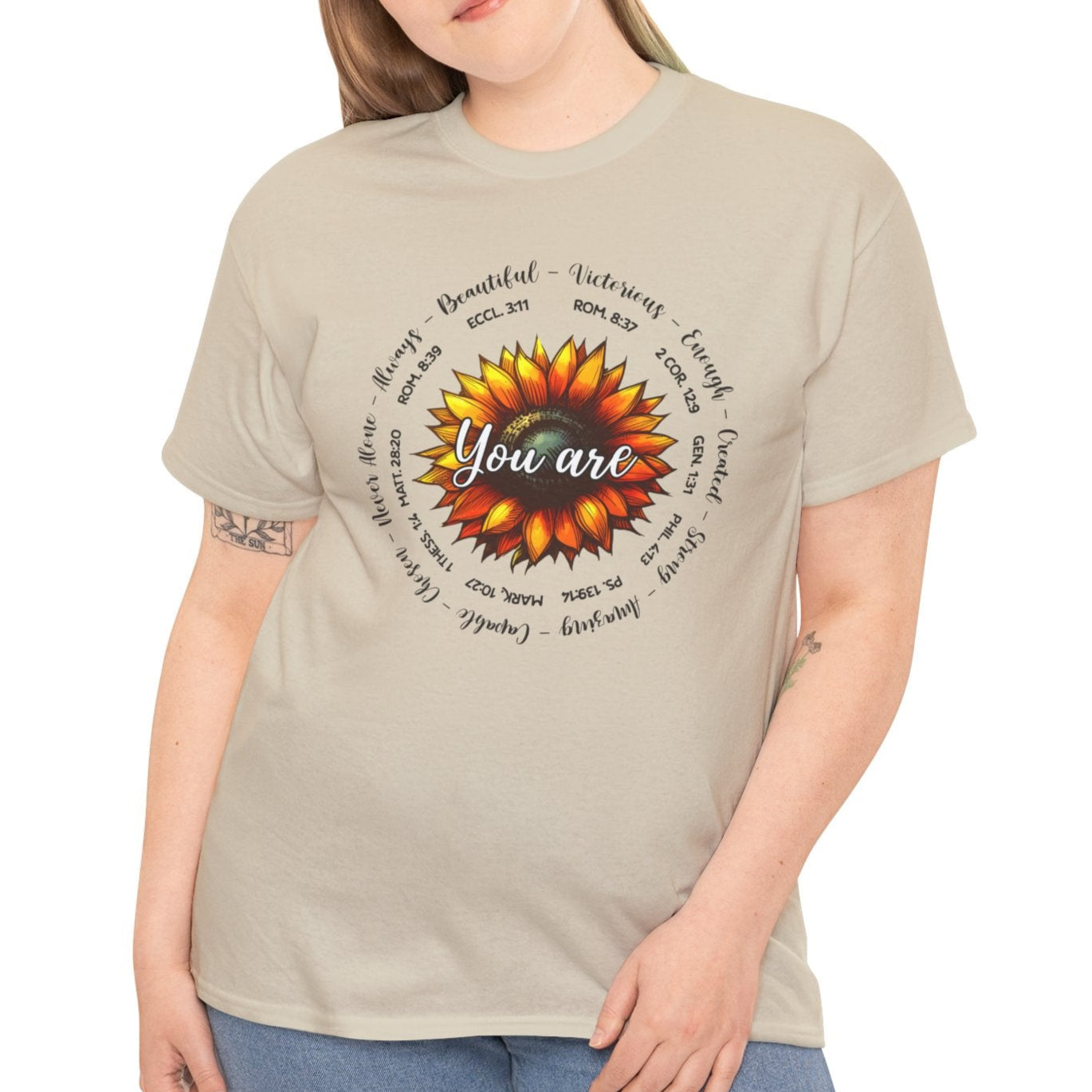 You Are.... Sunflower Faith Tee - Kim’s Signature Beauty & Accessories    (Store description)