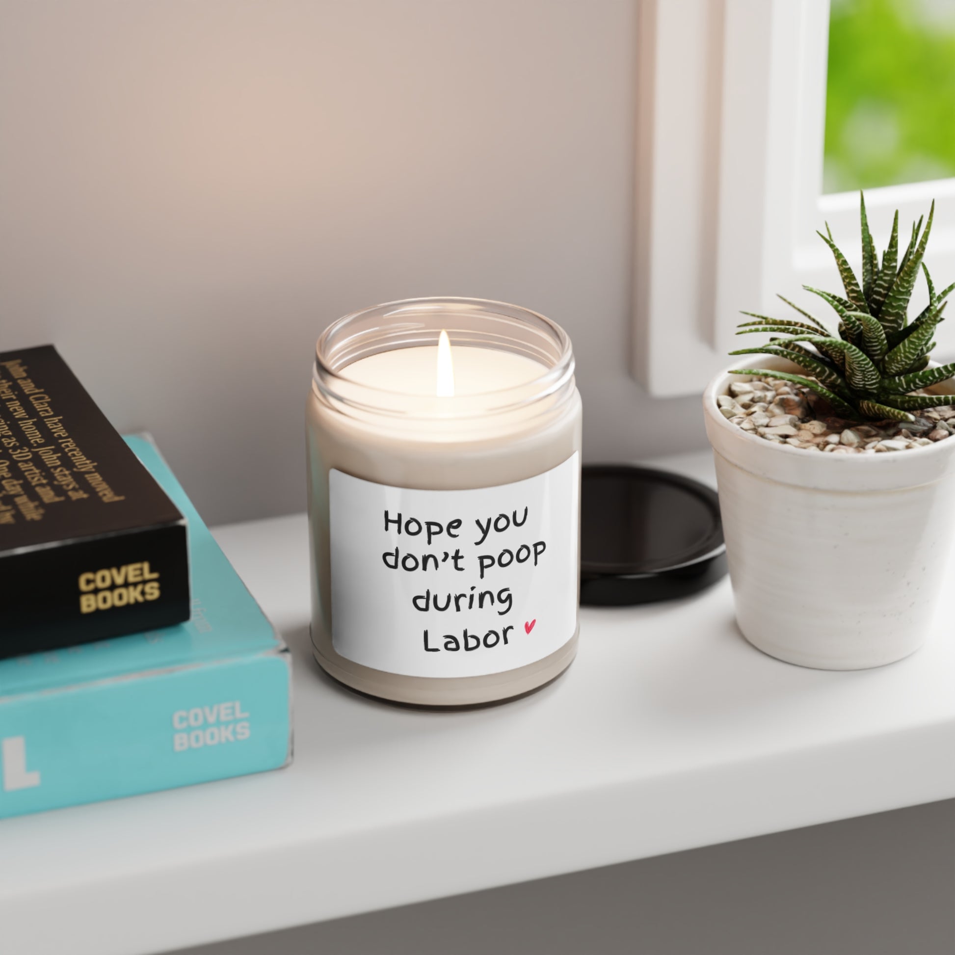 Don't Poop During Labor | Scented Soy Candle, 9oz - Kim’s Signature Beauty & Accessories    (Store description)
