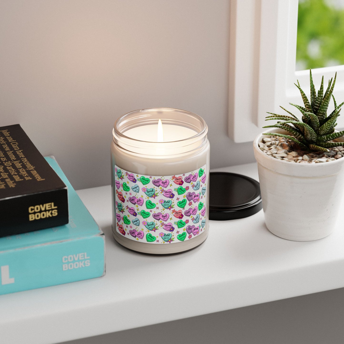 Inspirational Candy Heart Candle - Kim’s Signature Beauty & Accessories    (Store description)