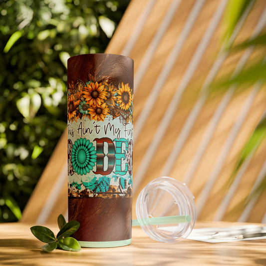 This Isn't my first Rodeo Tumbler with Straw, 20oz - Kim’s Signature Beauty & Accessories    (Store description)