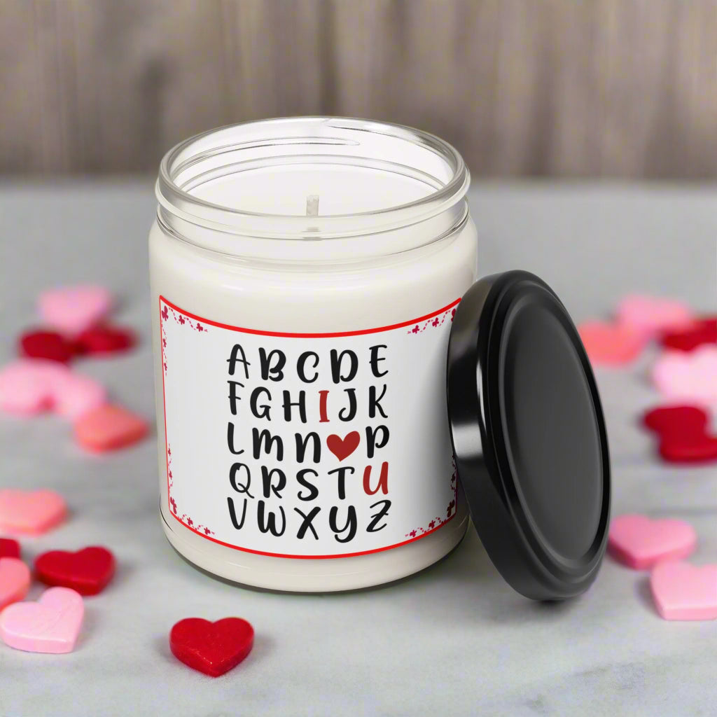 Alphabet Love Scented Soy Candle, 9oz - Kim’s Signature Beauty & Accessories    (Store description)
