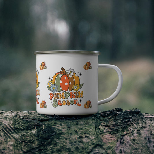Pumpkin Season Camping Mug - Kim’s Signature Beauty & Accessories    (Store description)