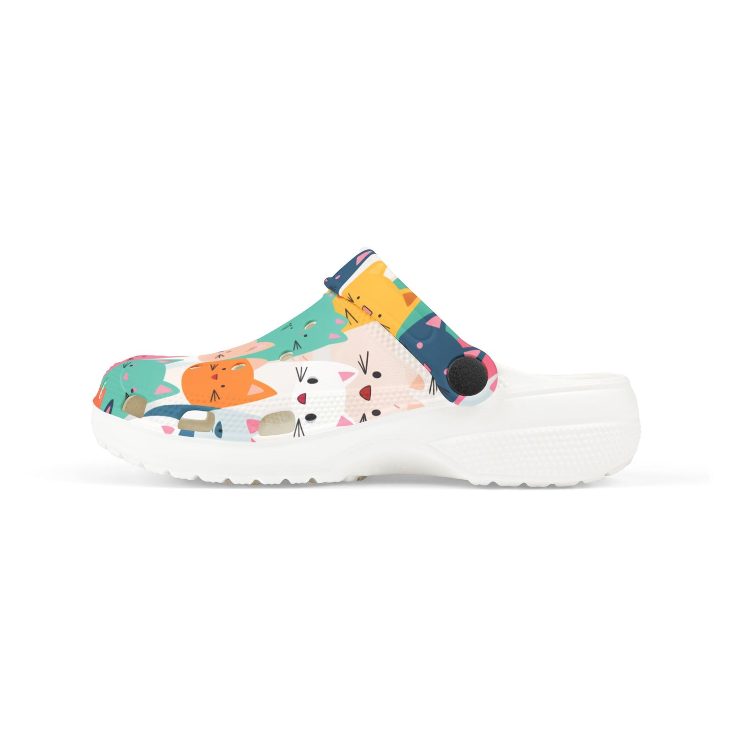 Colorful Cat Print Kids' Clogs - Fun Comfort for Playtime! - Kim’s Signature Beauty & Accessories    (Store description)
