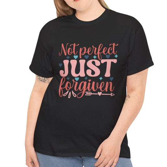Not Perfect Just Forgiven Cotton Tee - Kim’s Signature Beauty & Accessories    (Store description)