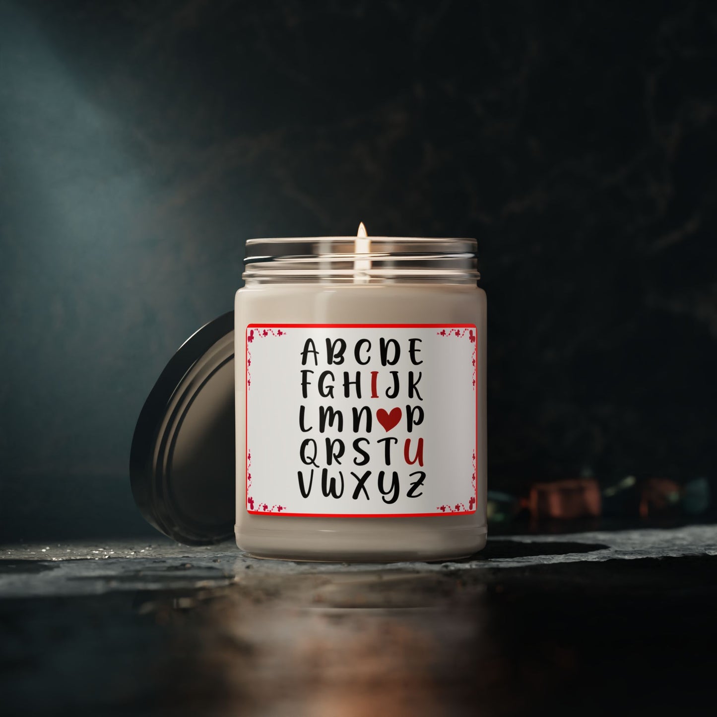 Alphabet Love Scented Soy Candle, 9oz - Kim’s Signature Beauty & Accessories    (Store description)