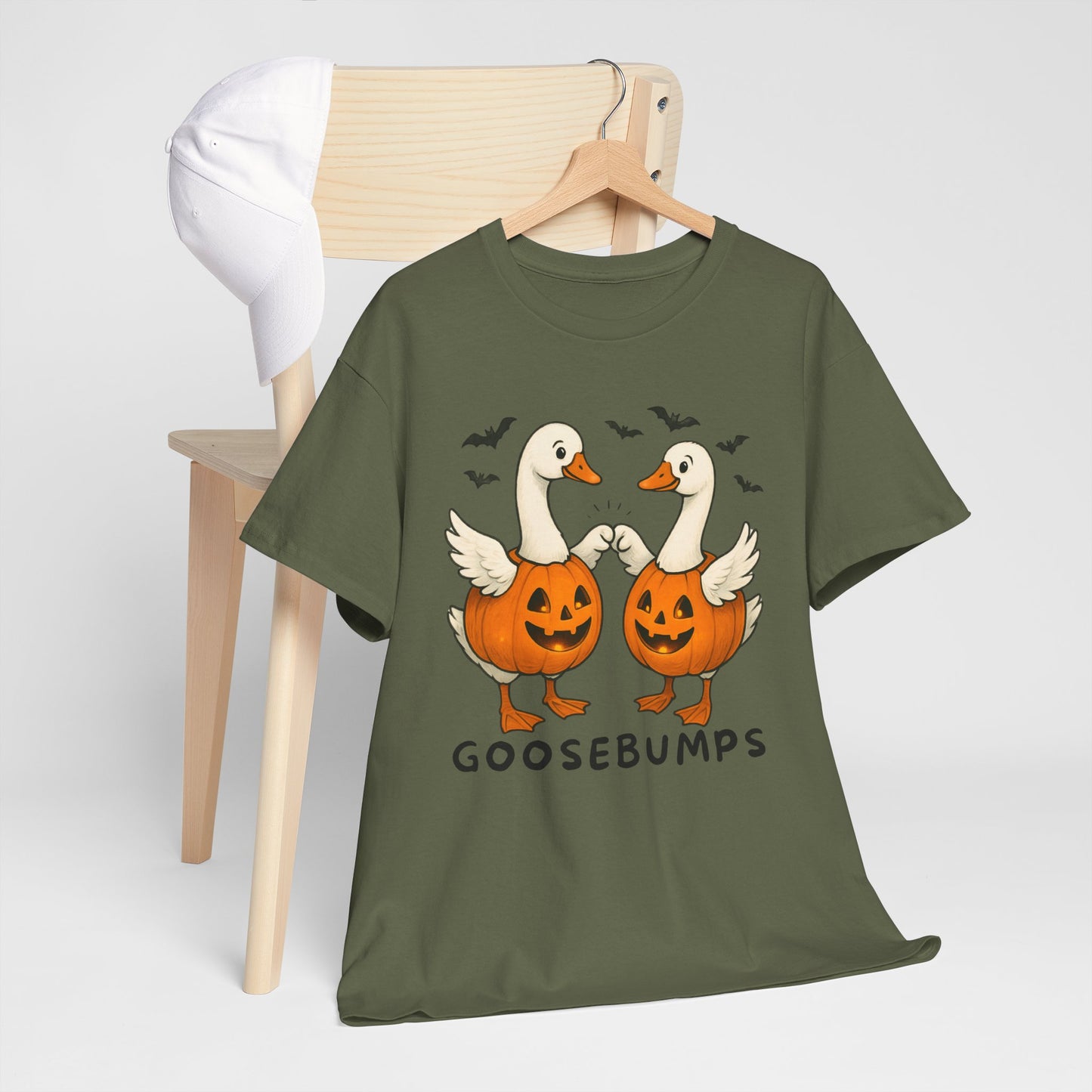 Fall Duck Pumkin Goosebumps T-Shirt, Bonfire Night Shirt - Kim’s Signature Beauty & Accessories    